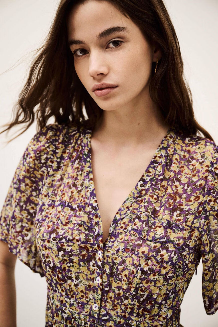 LARIOL suknelė trumpomis rankovėmis